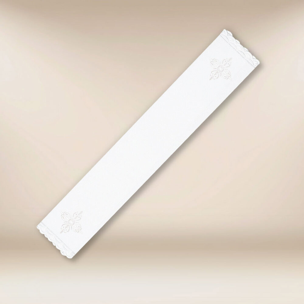 Purificador bordado blanco