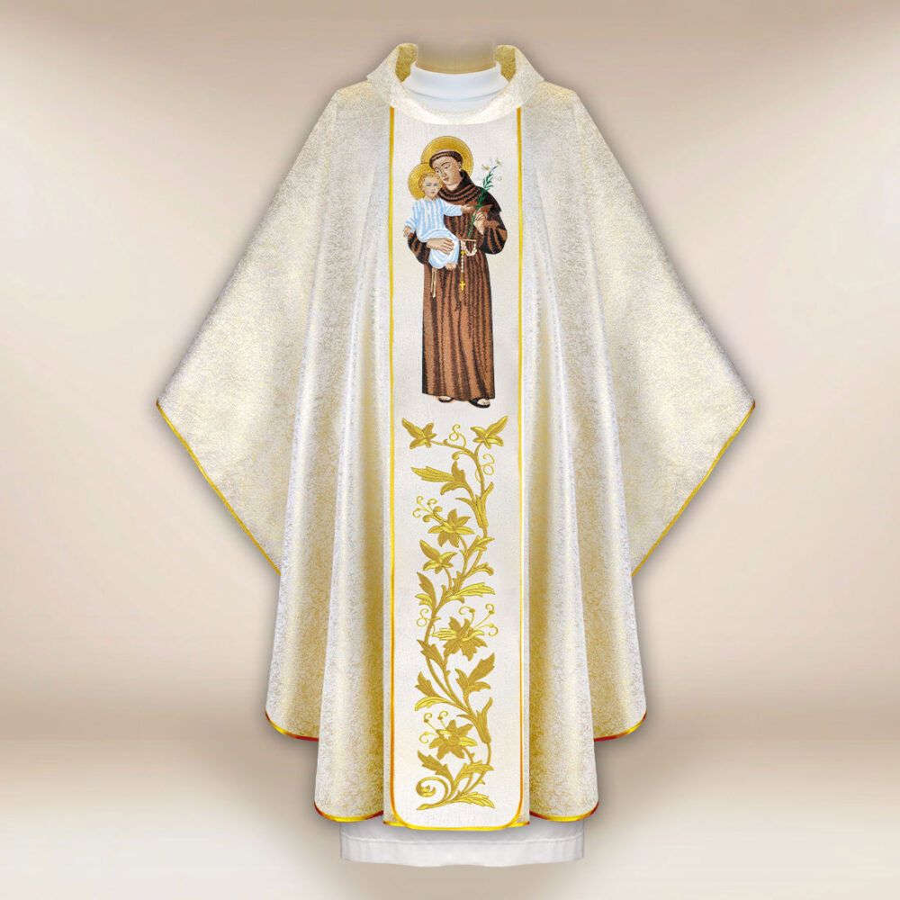 Casulla bordada San Antonio