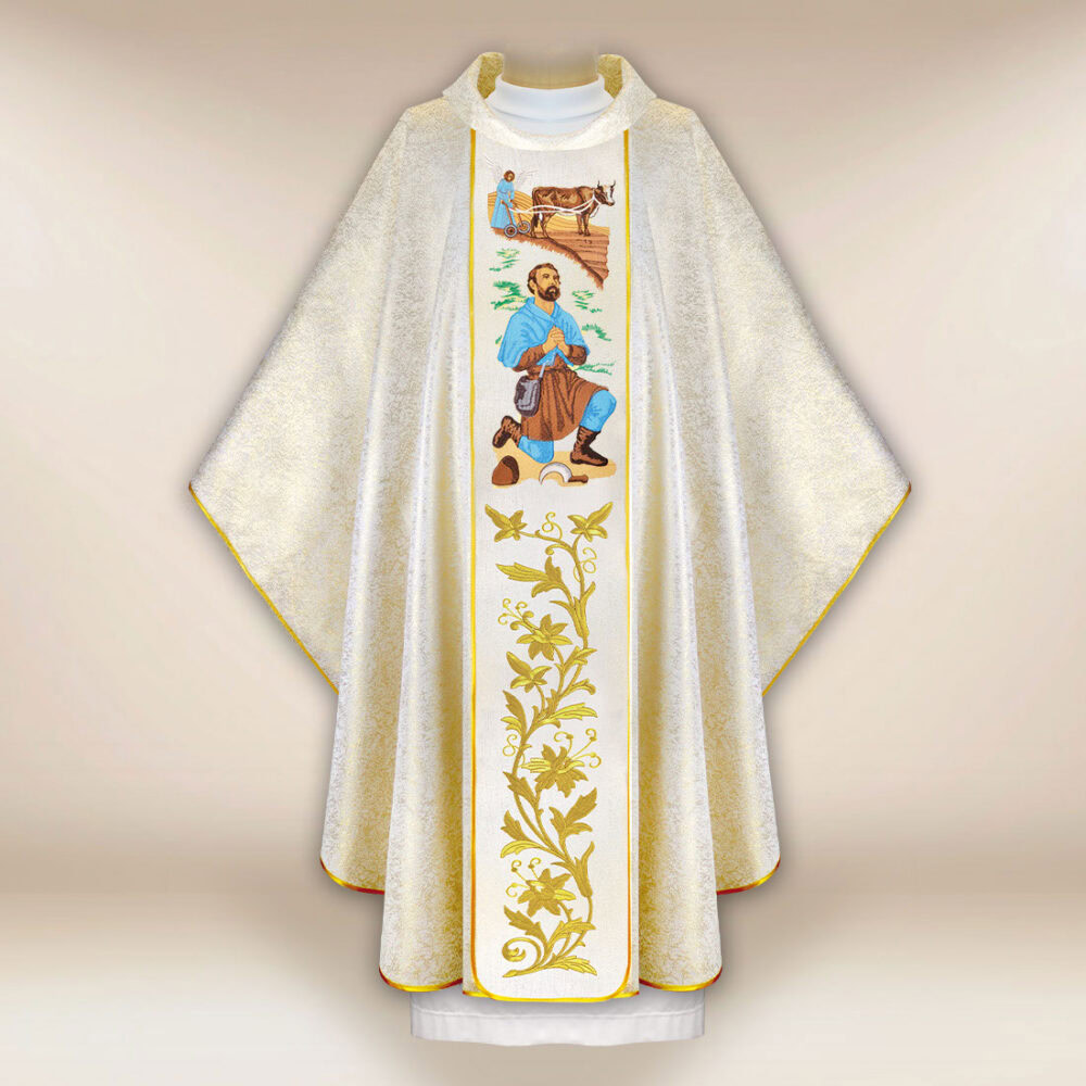 Casulla bordada San Isidro