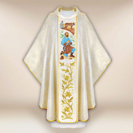 Casulla bordada San Isidro
