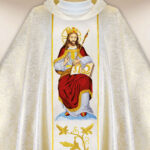 Casulla bordada Cristo Rey