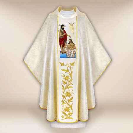 Casulla bordada Bautismo de Jesús