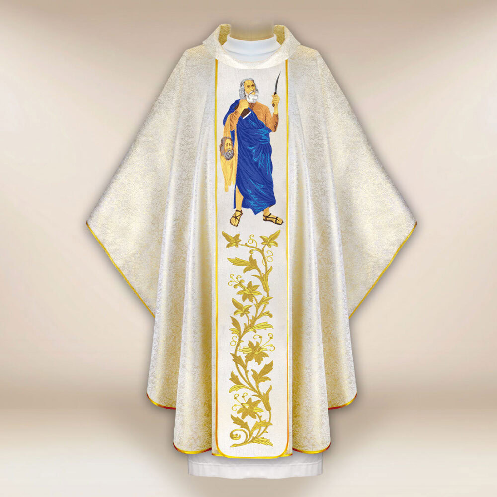 Casulla bordada San Bartolomé