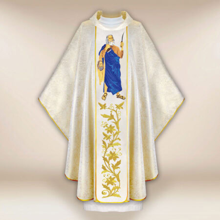 Casulla bordada San Bartolomé