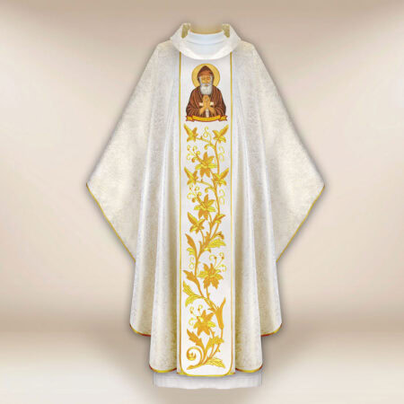 Casulla bordada San Charbel