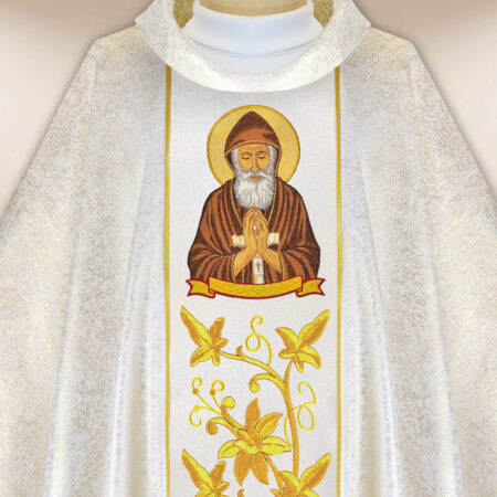 Casulla bordada San Charbel