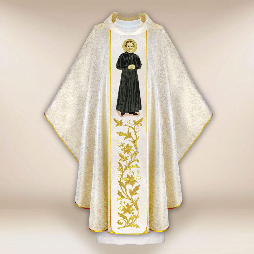 Casulla bordada San Juan Bosco