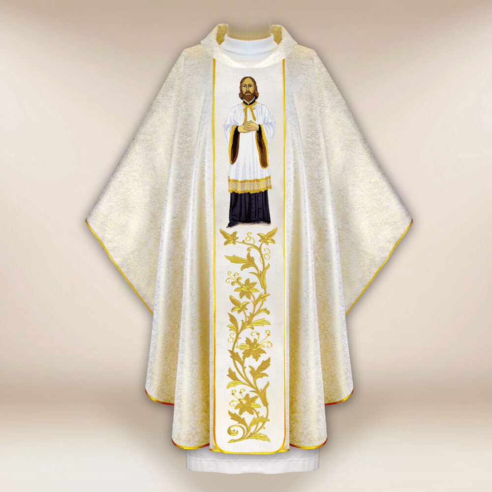 Casulla bordada San Juan de Cantorbery
