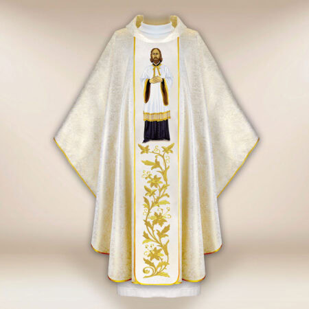 Casulla bordada San Juan de Cantorbery