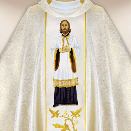 Casulla bordada San Juan de Cantorbery