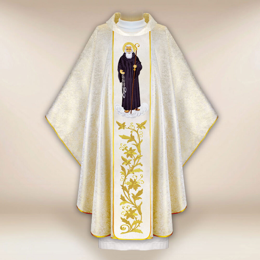Casulla bordada San Leonardo