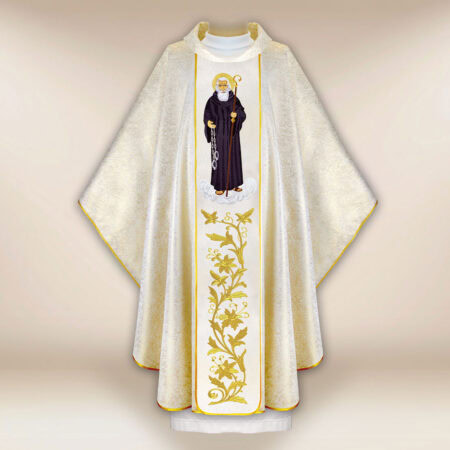Casulla bordada San Leonardo