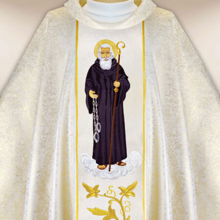 Casulla bordada San Leonardo