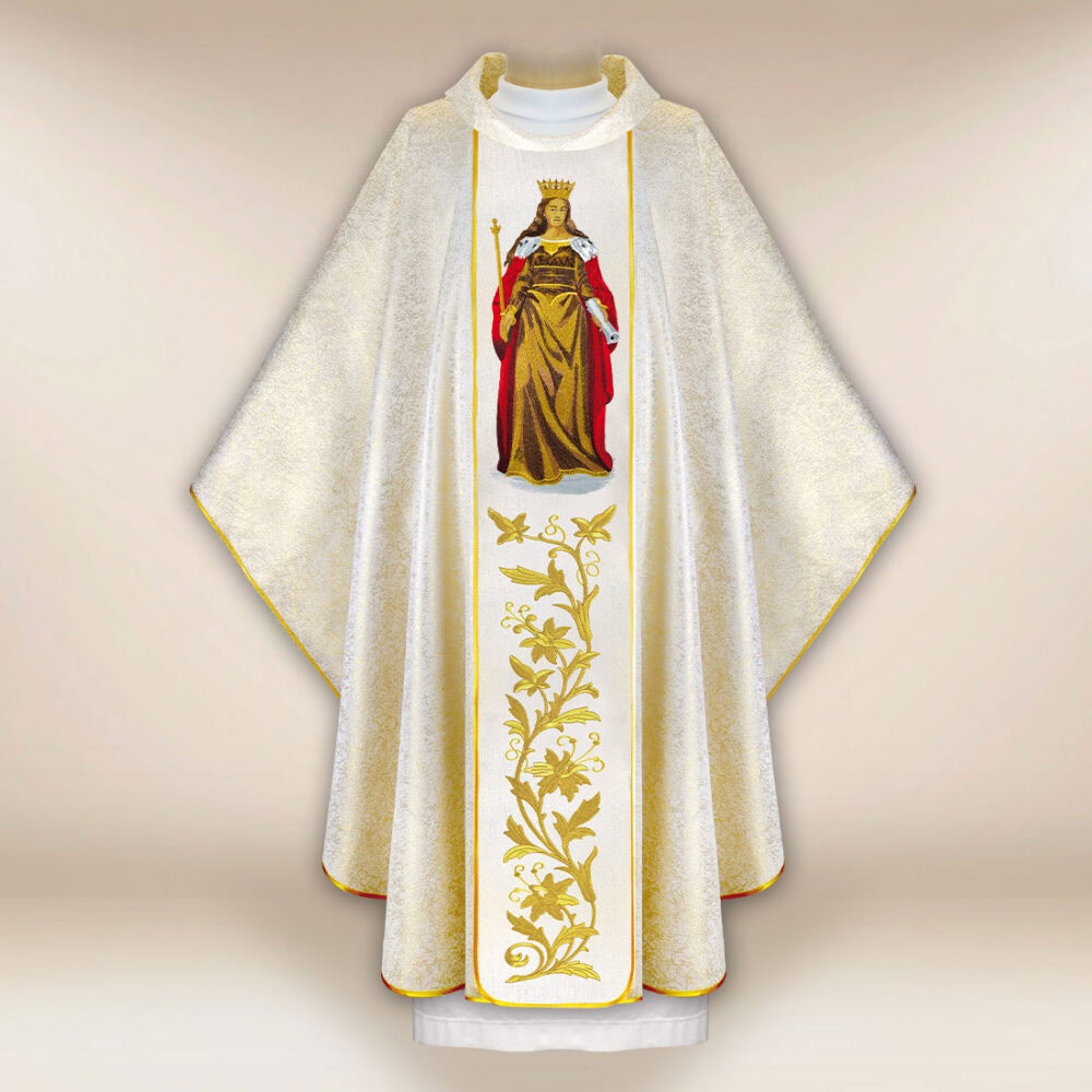 Casulla bordada Santa Jadwiga Reina