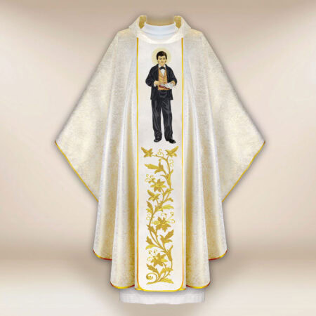 Casulla bordada San Domingo Savio