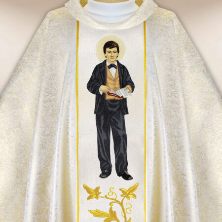 Casulla bordada San Domingo Savio