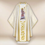 Casulla bordada San Huberto