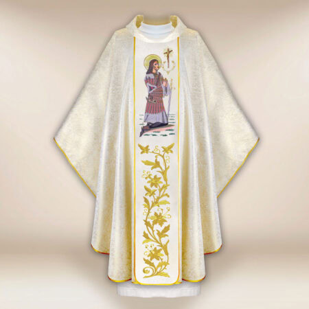 Casulla bordada San Huberto