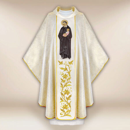 Casulla bordada San Vicente