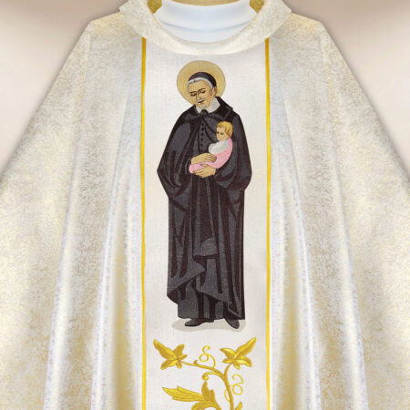 Casulla bordada San Vicente