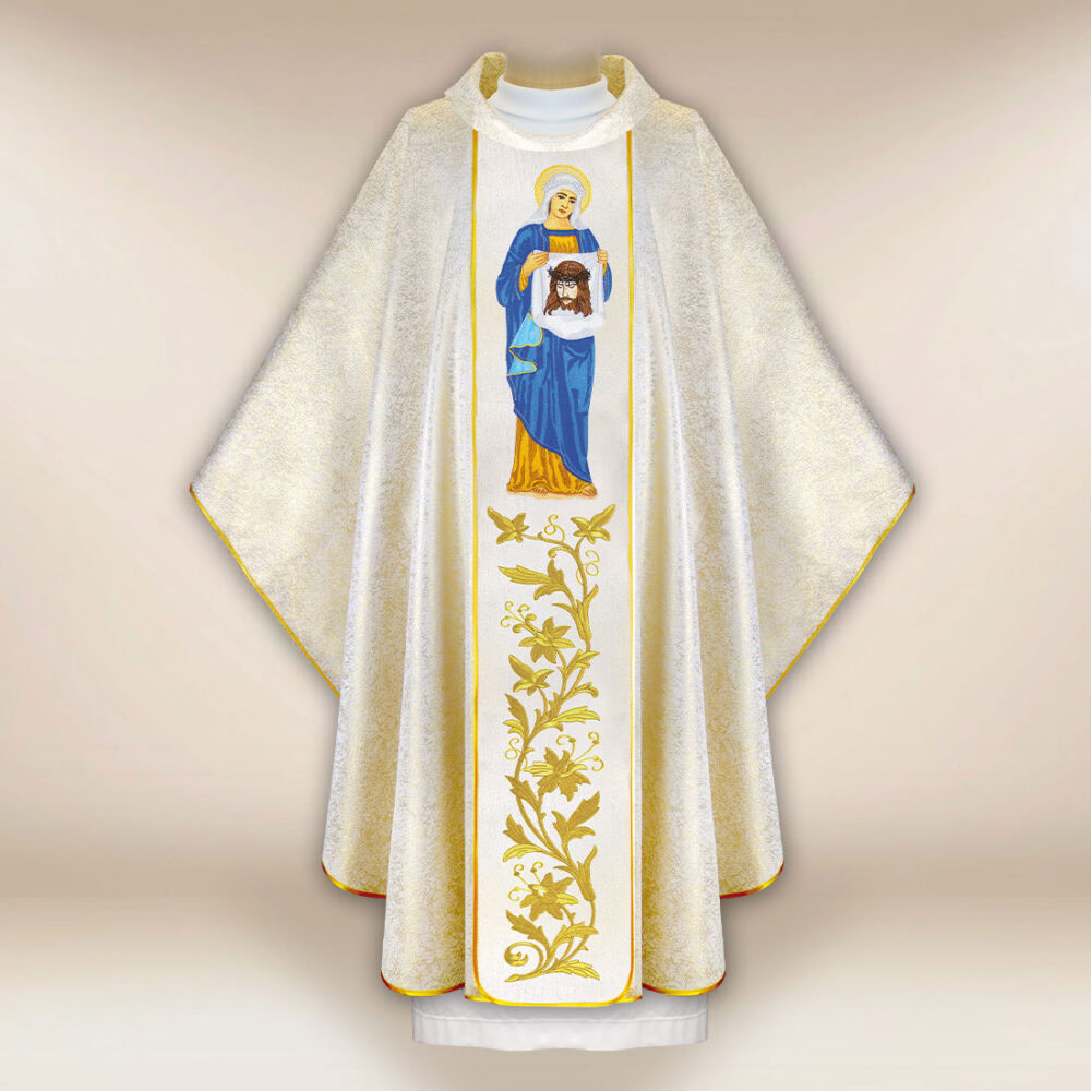 Casulla bordada Santa Verónica