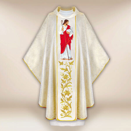 Casulla bordada Jesús Buen Pastor