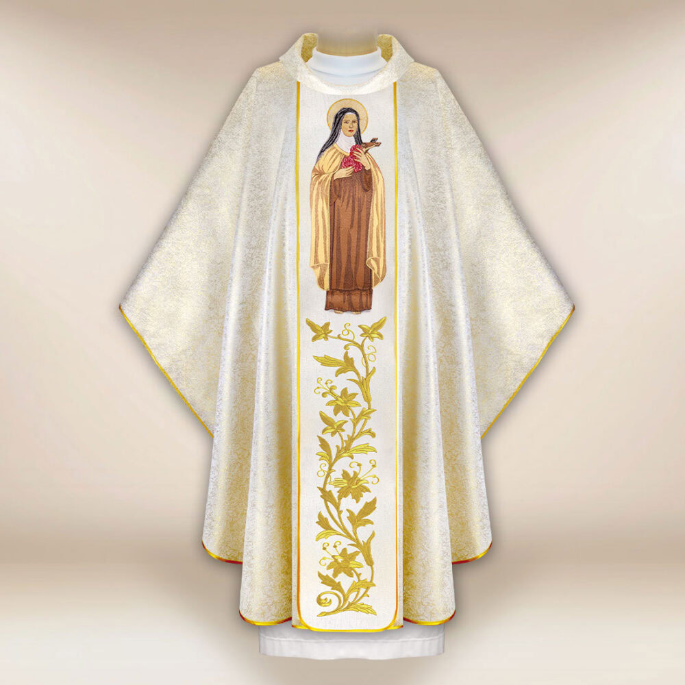 Casulla bordada San Teresa