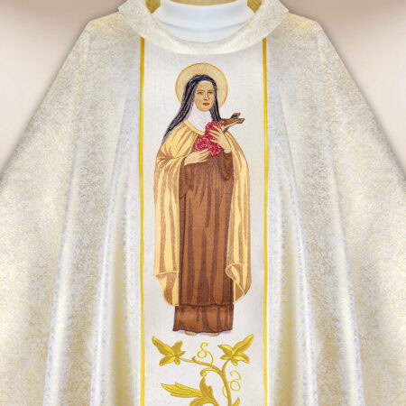 Casulla bordada San Teresa