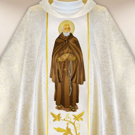 Casulla bordada de San Alberto