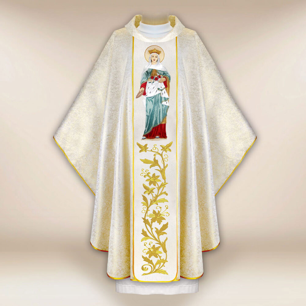 Casulla bordada San Elizabet