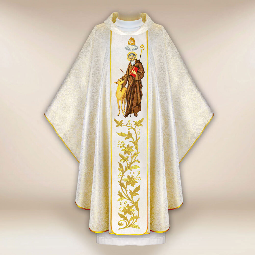 Casulla bordada de San Idilio