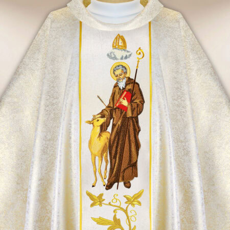 Casulla bordada de San Idilio