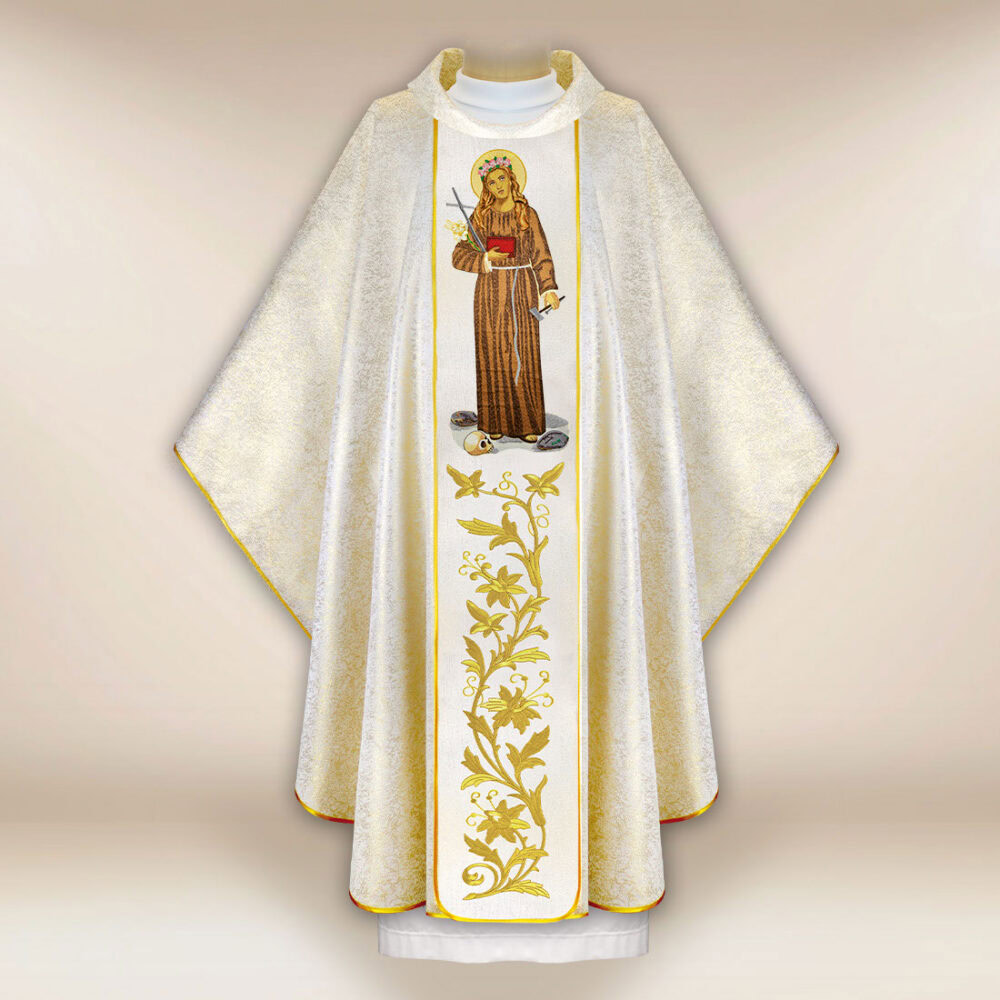 Casulla bordada de San Rozalia