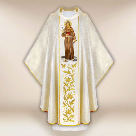 Casulla bordada de San Rozalia