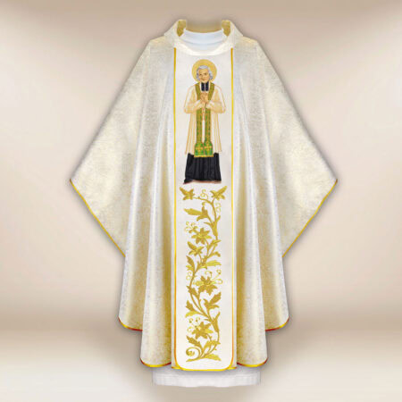 Casulla bordada San Juan María Vianney