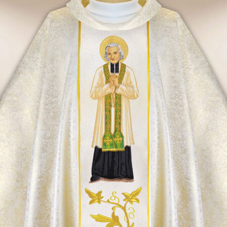 Casulla bordada San Juan María Vianney