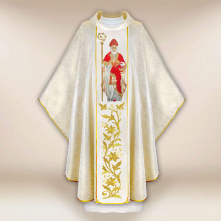 Casulla bordada San Nicolás