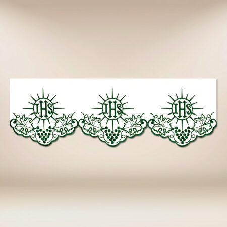Encaje bordado verde