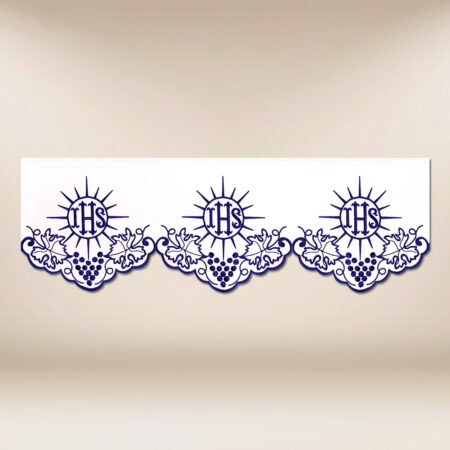 Encaje bordado morado