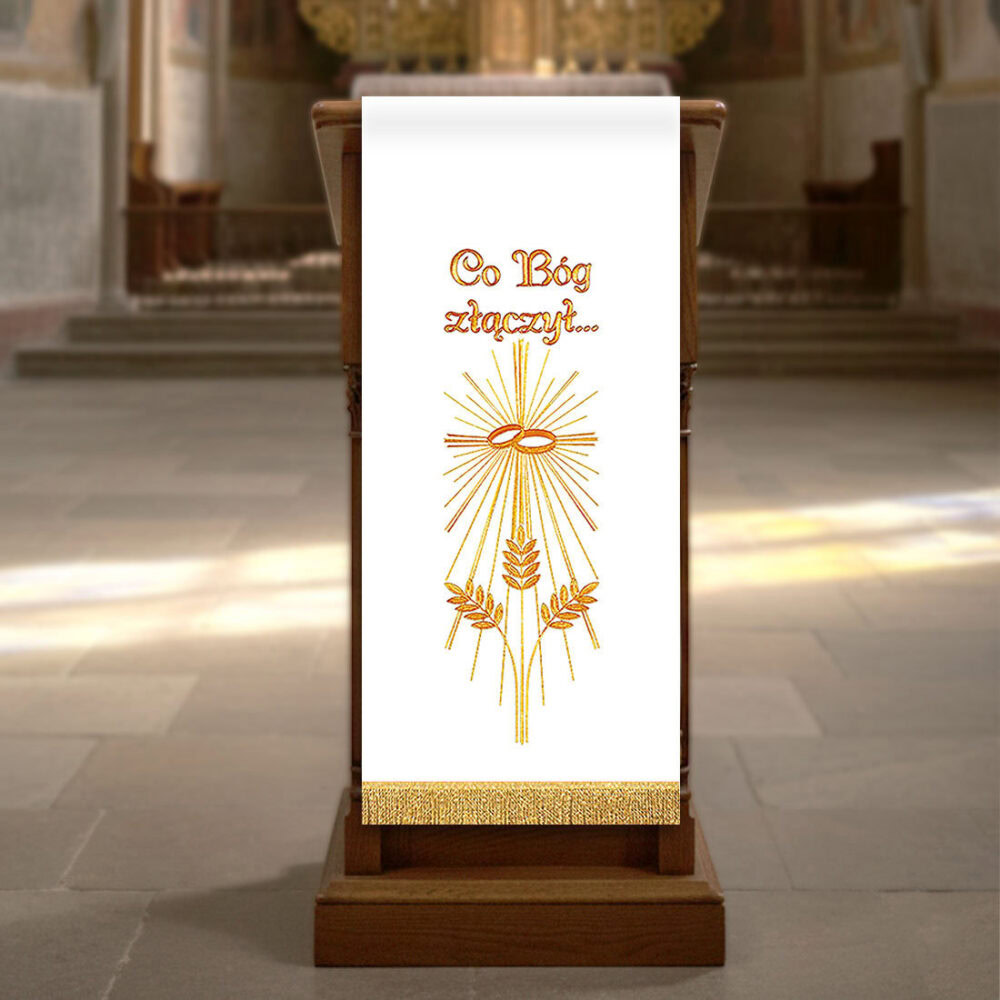 Cubierta de ambón bordada sacramental