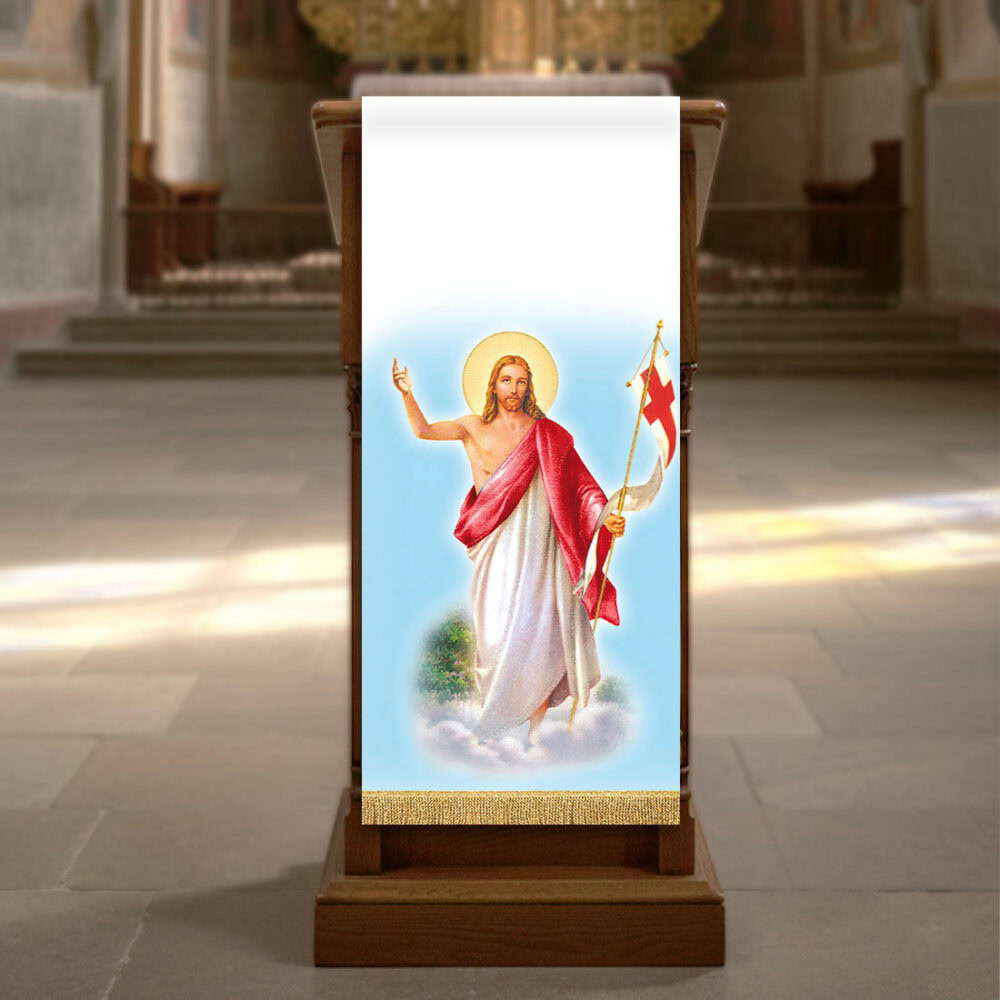 Cubierta de ambón impresa Jesús Resucitado