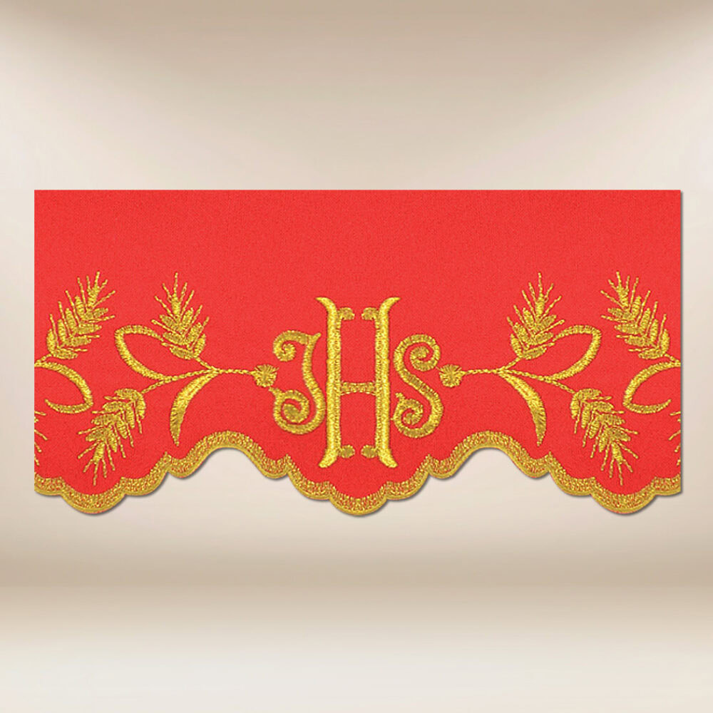 Encaje bordado rojo 290cm