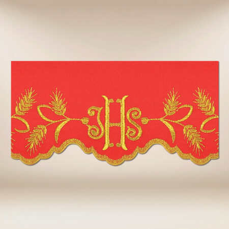 Encaje bordado rojo 290cm
