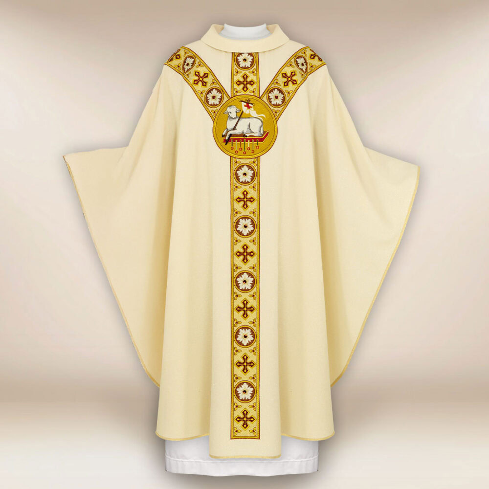 Casulla bordada Cordero de Dios