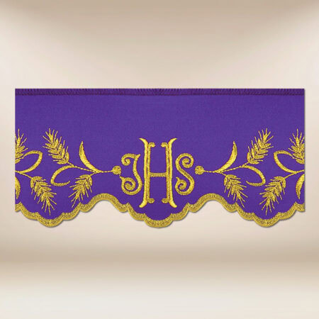 Encaje bordado morado 290cm
