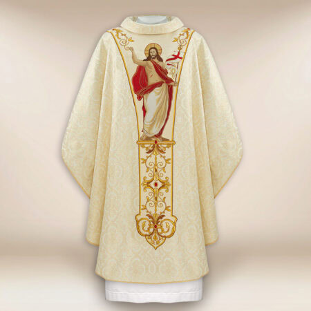 Casulla bordada Jesús Resucitado