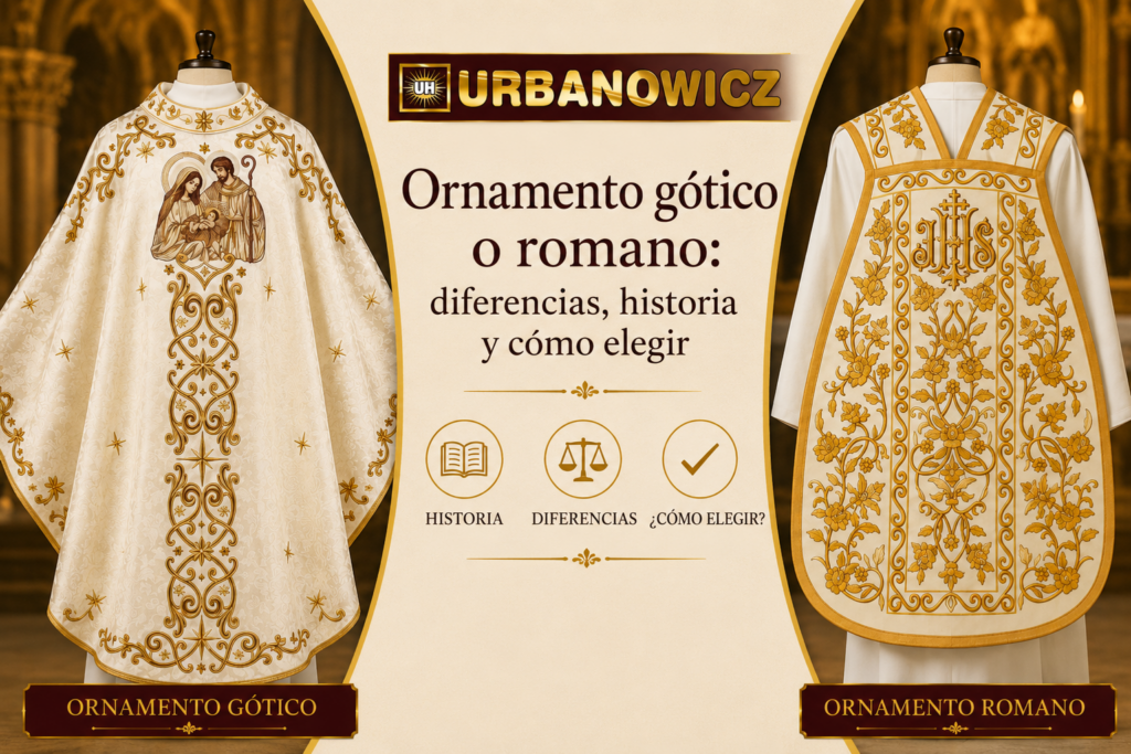 ¿Casulla gótica o romana? — Diferencias, historia y cómo elegirla