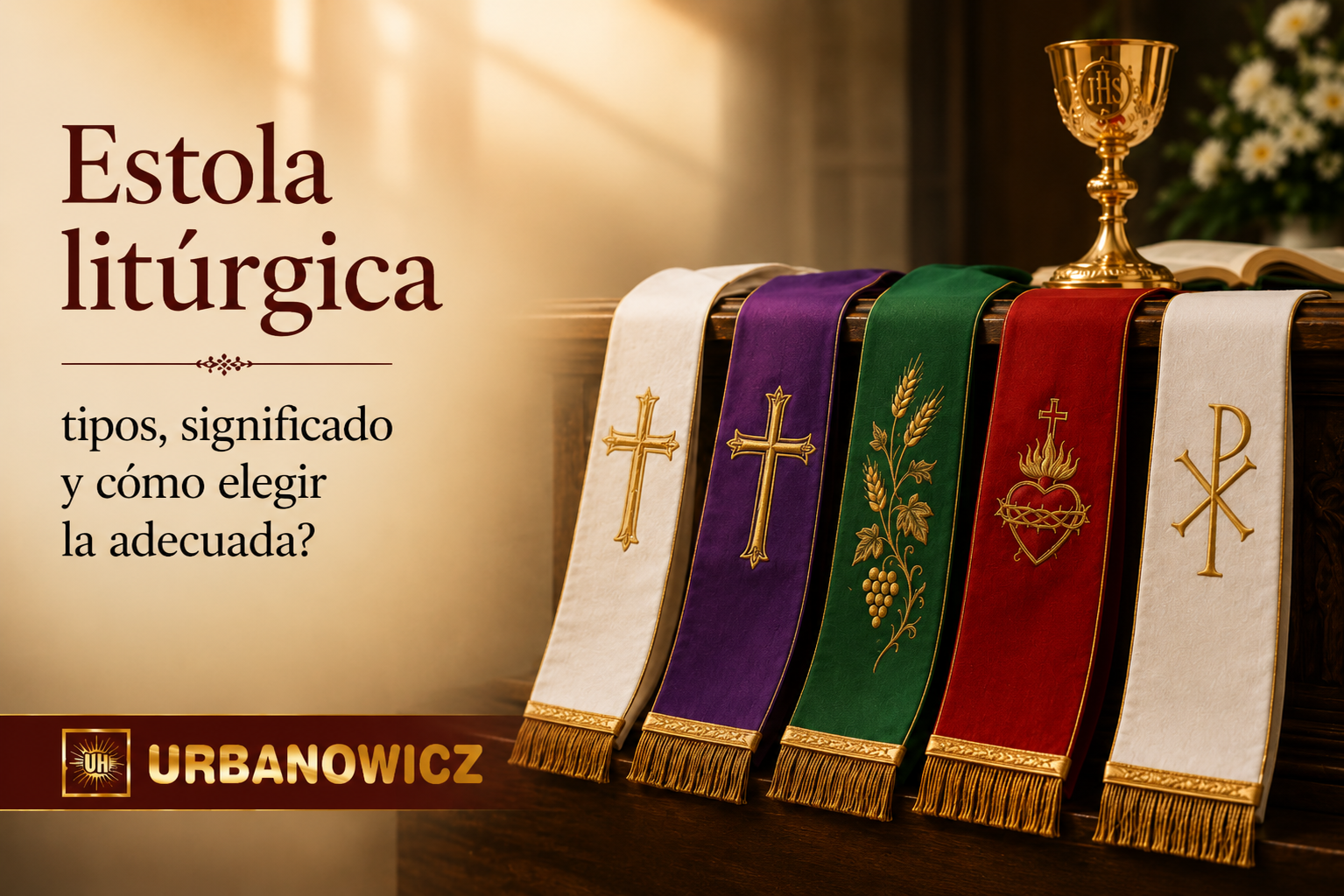 Estola litúrgica: tipos, significado y cómo elegir la adecuada?