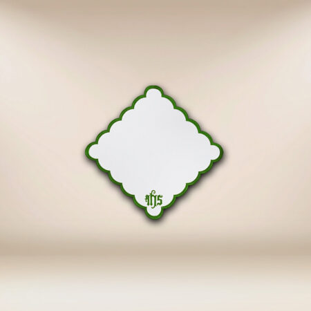 Cubierta bordada verde 32x32