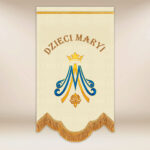 Mini bandera Virgen María Inmaculada